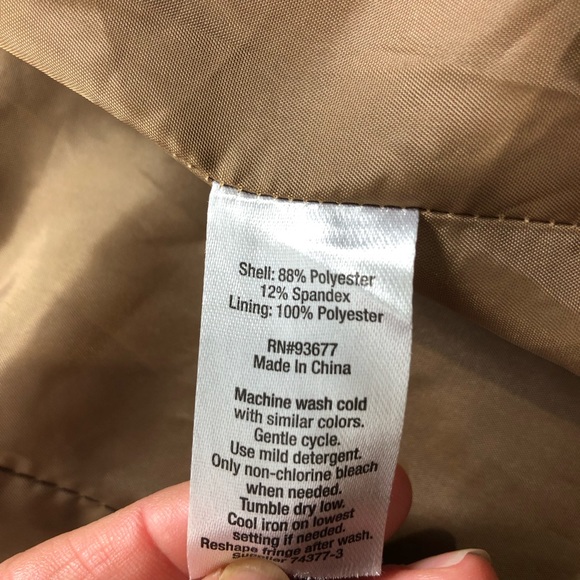 a.n.a faux suede tan fringe jacket. Size Medium - Picture 8 of 8